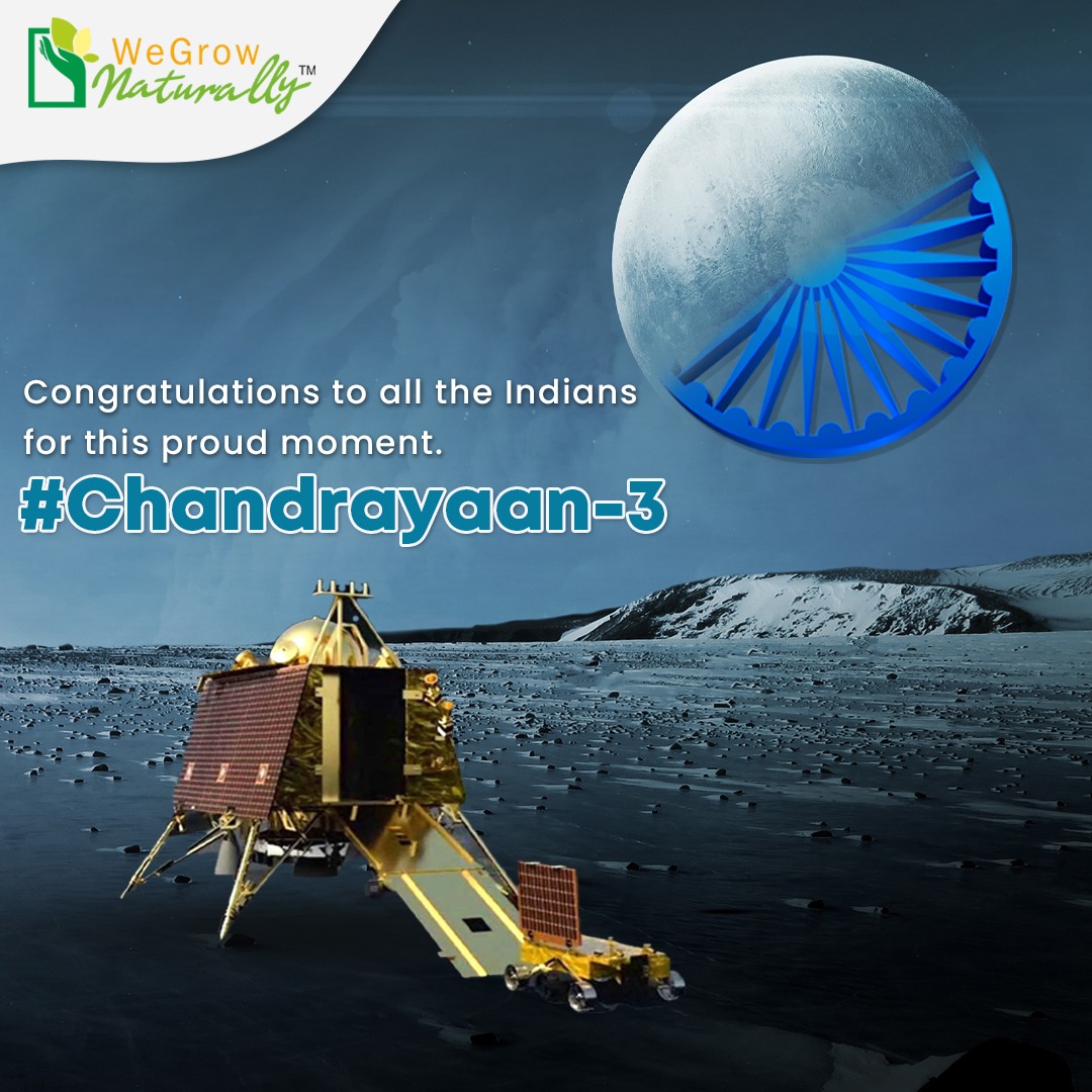 WGrownaturally's tweet photo. Congratulations on a Stellar Achievement! Your Healthier and Memorable Move to the Moon Marks a Giant Leap for Mankind. 🌕🚀

#Chandrayaan3Success
#IndiaToTheMoon
#IndianSpaceExcellence
#BeyondTheHorizon
#ProudIndianSpace
#Chandrayaan3Journey
#MoonMission2023 https://t.co/SLgv10PtF3