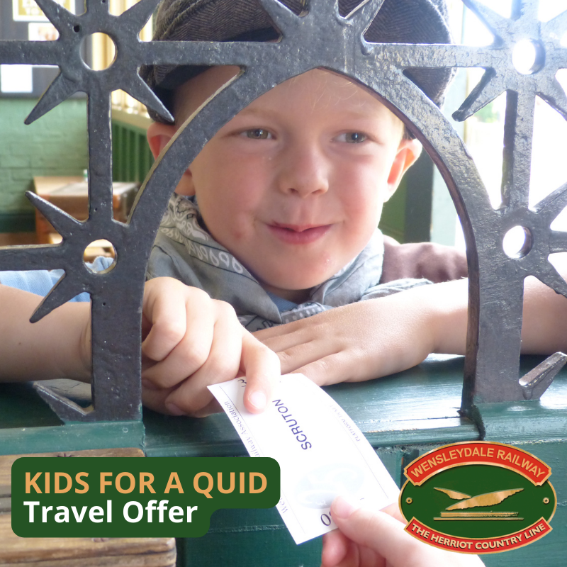 Kids travel for only £1.00 on our normal scheduled train services and the offer is valid all year round! We offer local residents a 25% discount too. There's never been a better time to visit us and enjoy a great value family day out! wensleydale-railway.co.uk/running-days-2…