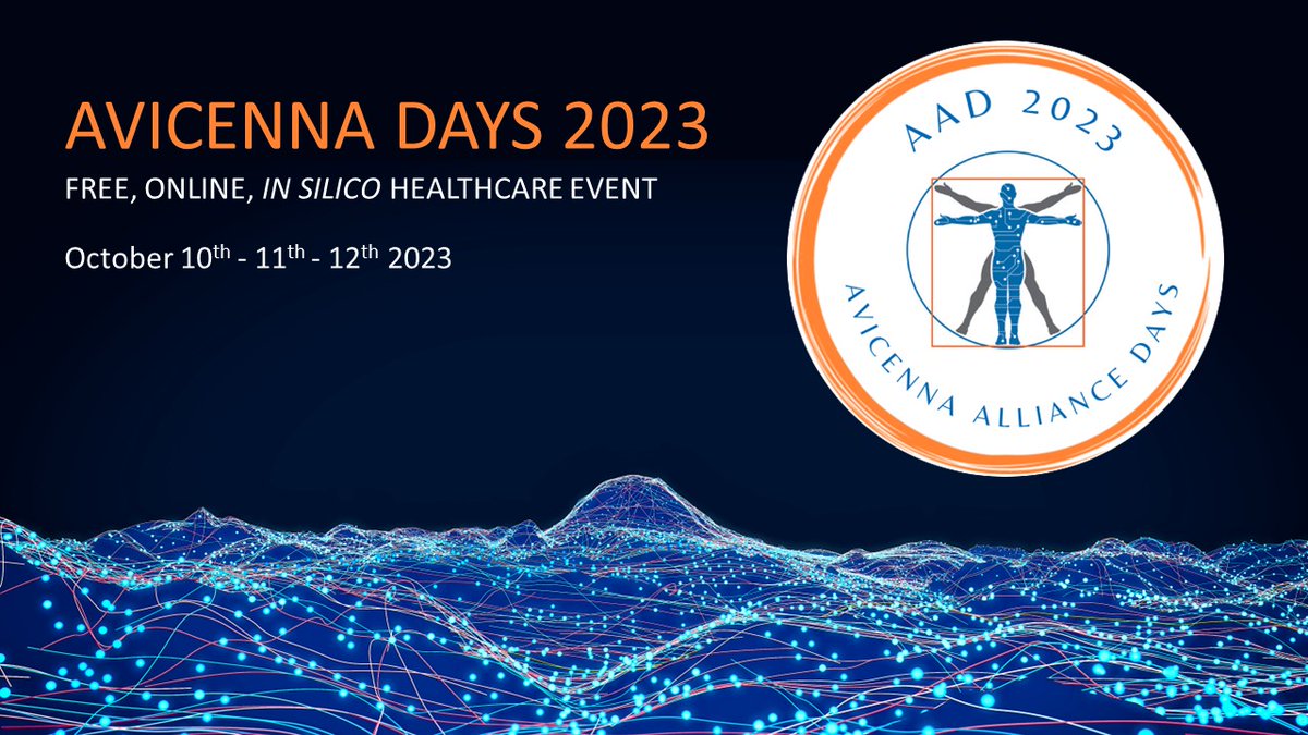 Register to the #AvicennaDays2023 and join experts, researchers, and industry leaders for groundbreaking insights on #ComputationalMedicine #DrugDevelopment #PersonalisedHealthcare and more
🗓️ Save the date: 10-11-12 October 2023 ONLINE 
➡️ Learn more on avicenna-alliance.com/events/avicenn…
