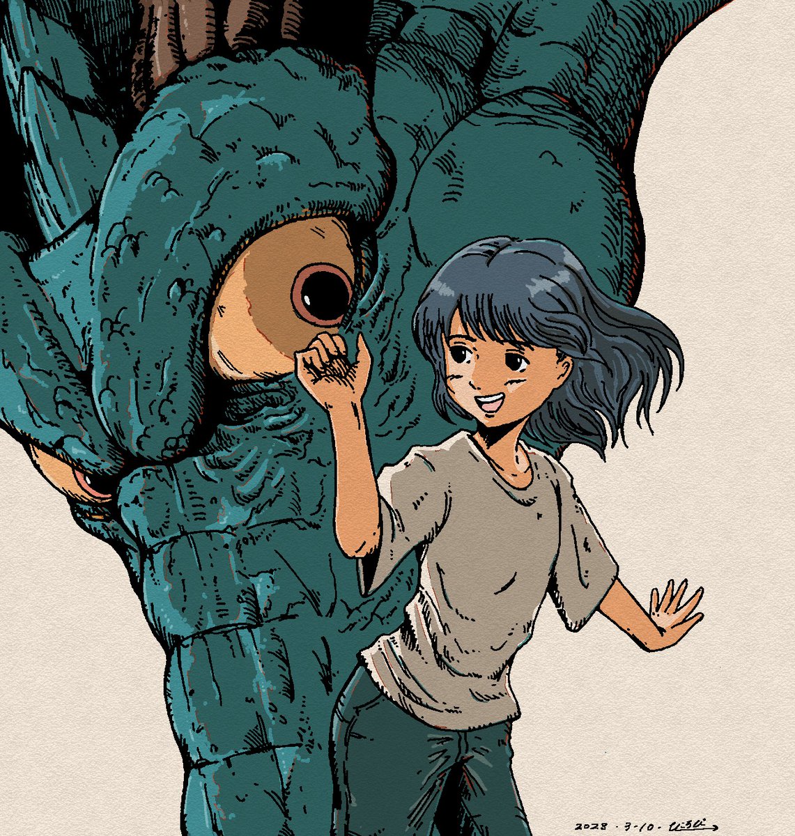 「#見た人は無言でストーリー性を感じさせる」|ひころび/illustrationのイラスト
