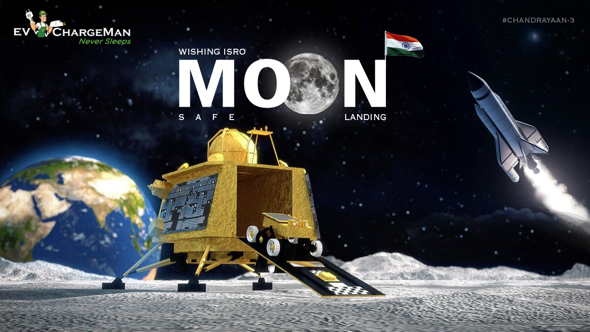 evchargeman's tweet photo. Congratulations are in order, and we're thrilled for you #ISRO #isroindia #IndiaOnTheMoon https://t.co/wOUMLsGFHl