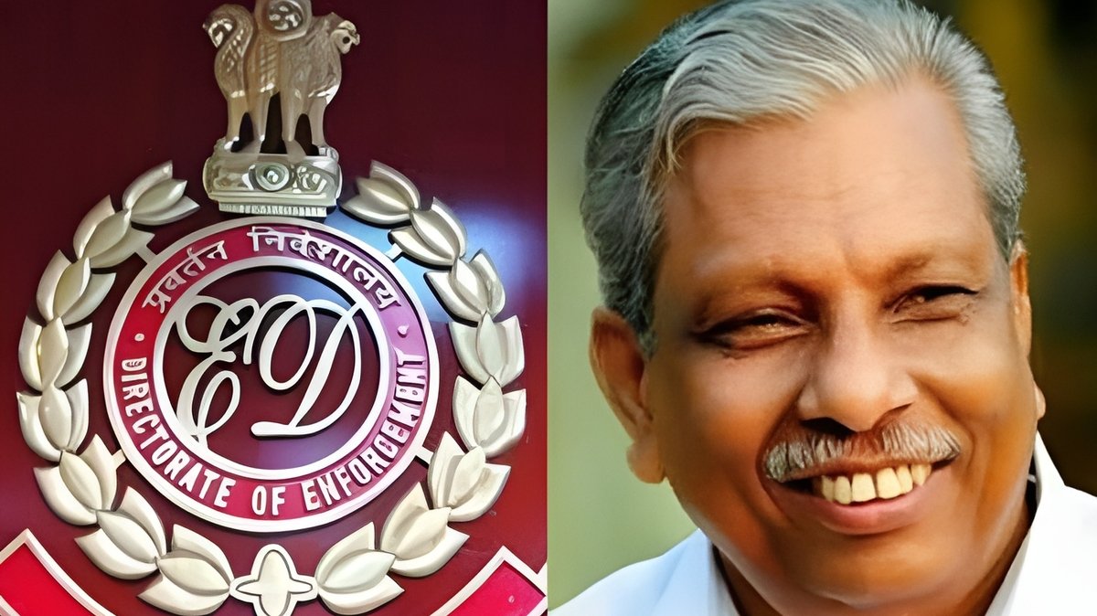 Moneymintfm's tweet photo. ED's raid at ex-Kerala Minister A C Moideen's home, tied to a Rs 100-crore Karuvannur Bank fraud, lasted 22 hours, froze accounts, revealed benami deals, and allegedly pre-planned, per Moideen. https://t.co/2sbZGqsz9L