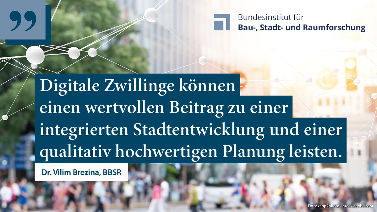 bbsr_bund's tweet photo. Tempo 30, Stadtklima, Extremwetter – wie #digitaleZwillinge die #Stadtplanung verändern: Unsere neue Studie fasst für alle interessierten Kommunen Grundlagen, Anforderungen und Praxisbeispiele von digitalen Zwillingen systematisch zusammen. https://t.co/JprVNnUASa https://t.co/lkEPmd74c5