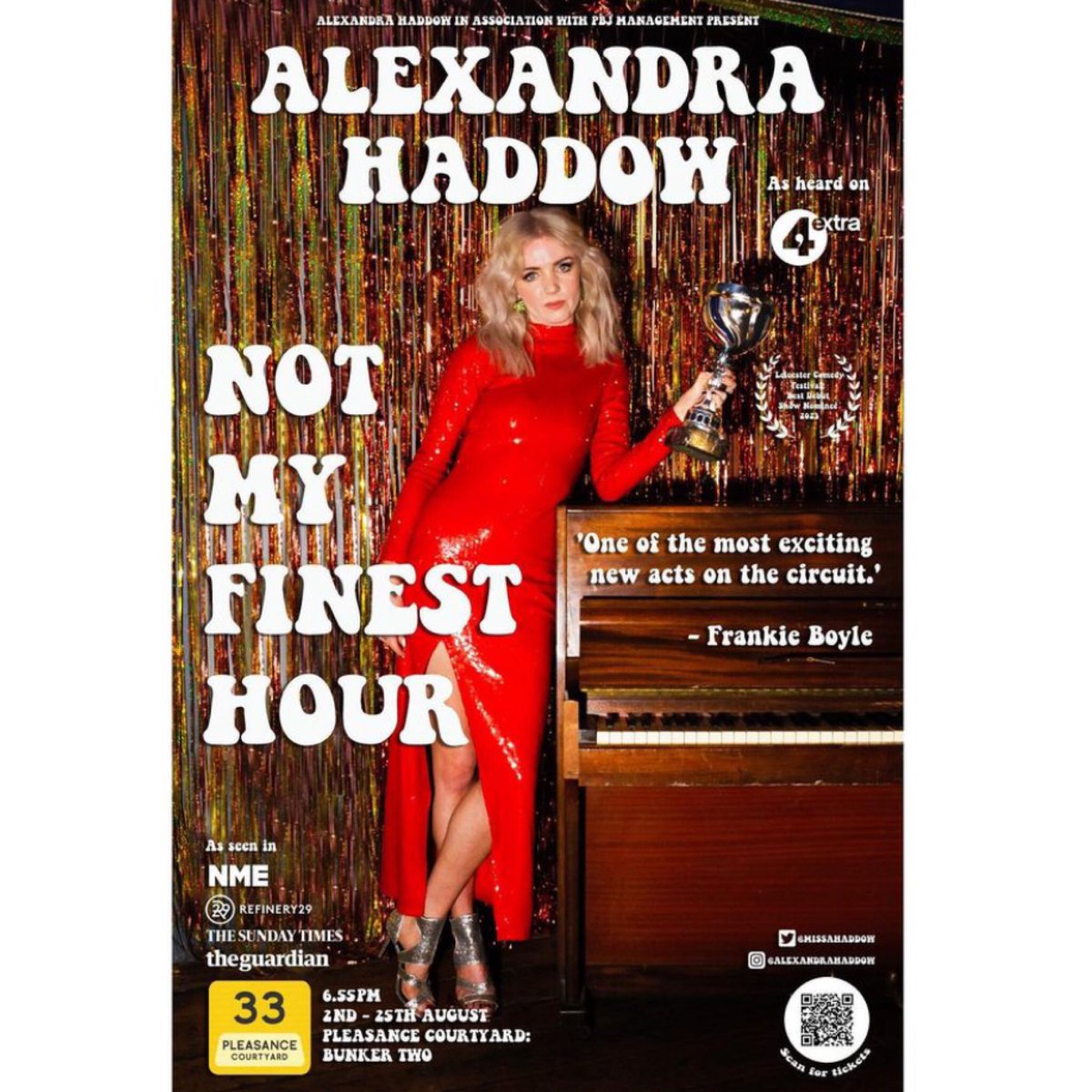 Humans of the Fringe: The people’s story- Alexandra Haddow <a href="/MissAHaddow/">Alexandra Haddow</a> #edfringe #comedian #edinburgh <a href="/ThePleasance/">Pleasance</a>