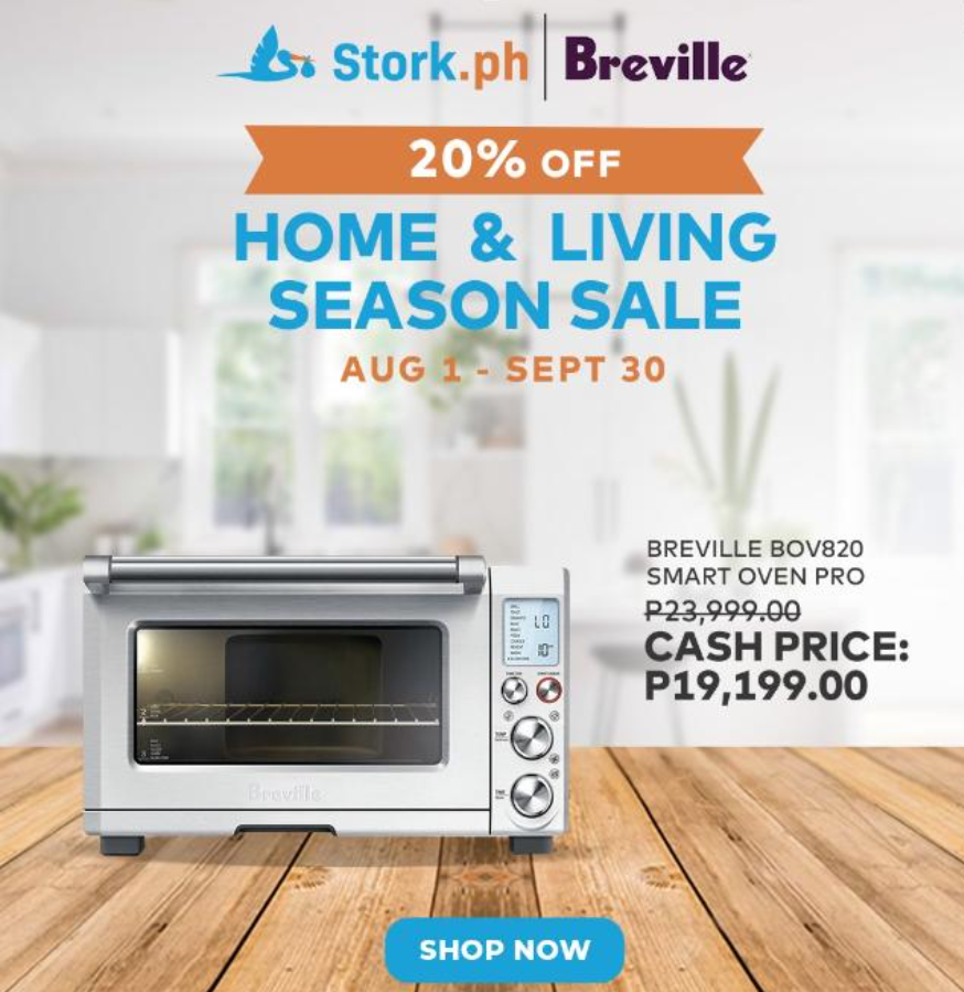 stork_ph's tweet photo. Elevate your culinary prowess with the 20% discounted Breville BOV820 Smart Oven Pro, available from August 1 to September 30. Unleash precision cooking and culinary convenience with advanced features, making this limited-time offer a must for modern kitchens.
#StorkPH https://t.co/twPVawM2fu