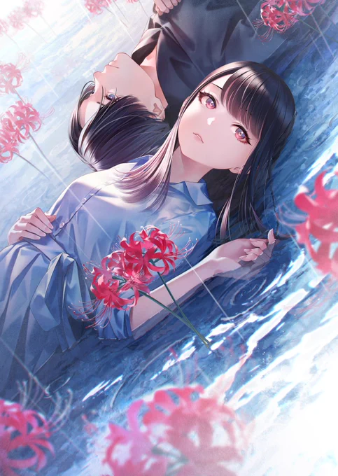 竹林七草さんの青春ホラーミステリー『彼女の隣で、今夜も死人の夢を見る』装画を担当いたしました!角川文庫より本日発売です 