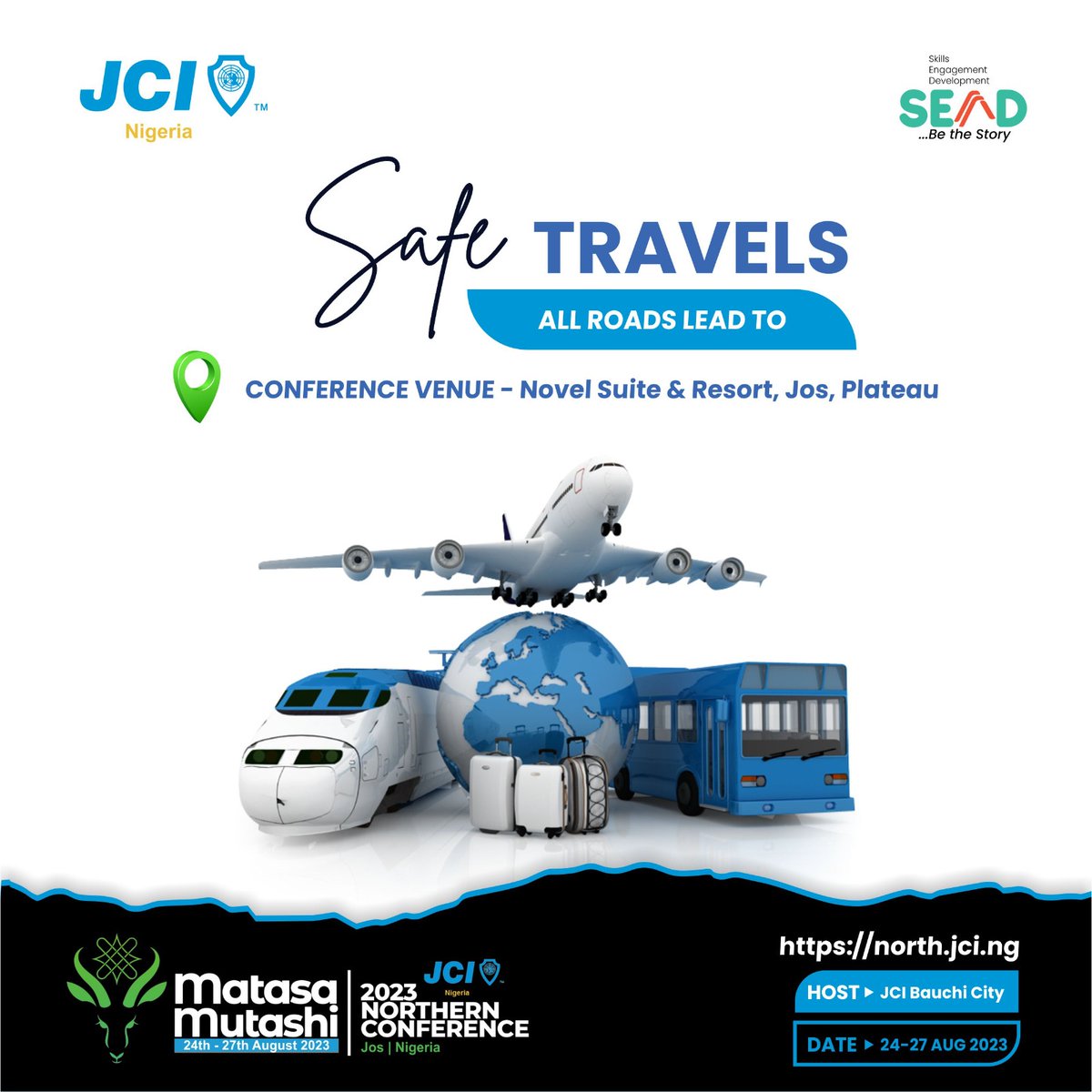 jci_nigeria's tweet photo. It' finally here! The 2023 JCI Nigeria Northern Conference in the stunning city of Jos has arrived

We can't wait to welcome all our amazing delegates to Novel Suites &amp; Resort 

Safe travels to everyone

#MatasaMutashi2023
#NorthernConference23
#SEnD2023
#BetheStory
#JCINigeria https://t.co/7nDQz843C3