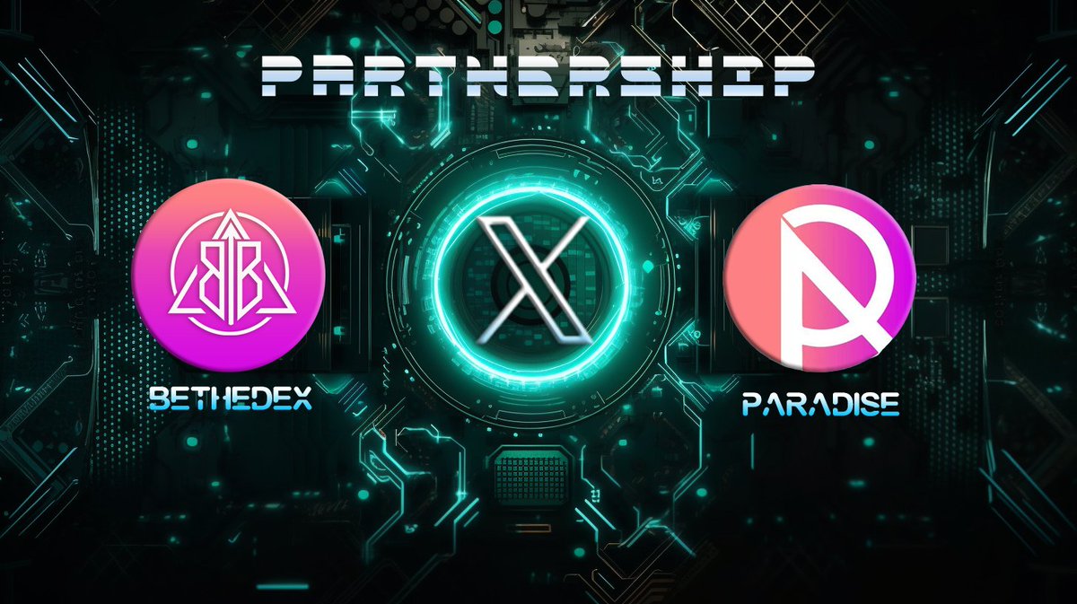 🎉#Partnership Announcement🎉
🤝We are excited to announce our new partner
<a href="/stableparadise/">Paradise</a>
 The first overcollateralized algorithmic stablecoin protocol on #basenetwork 

🚀Together we'll bring more innovative ideas! More coming soon stay tuned!

#Base #BTB #BetheDEX #paradise