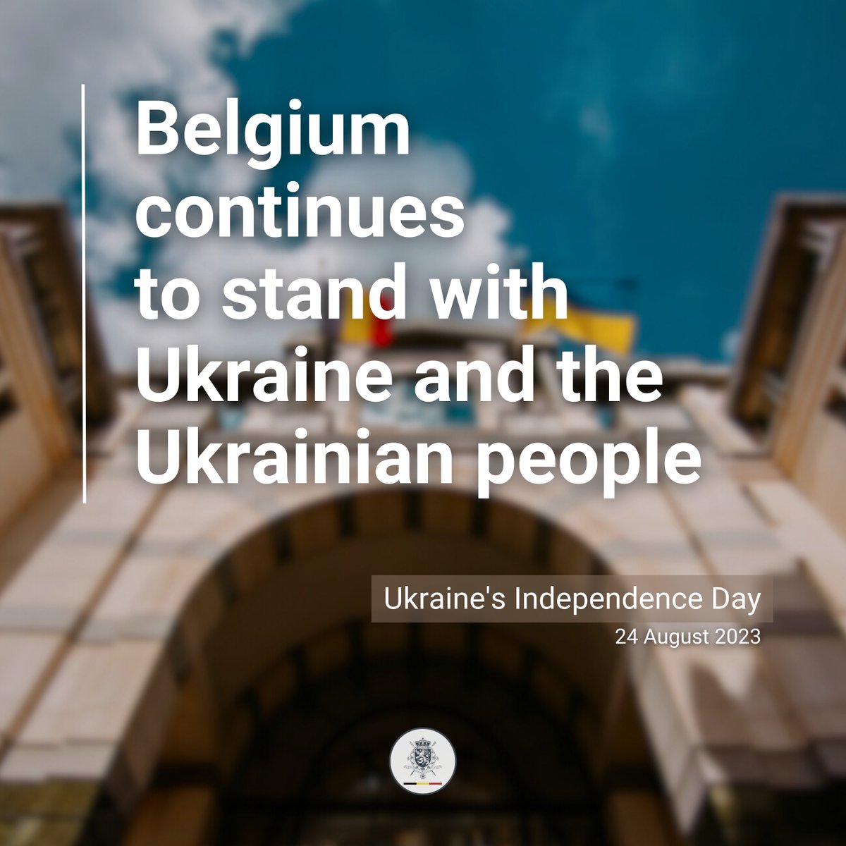 Belgium reiterates its unwavering support for #Ukraine’s independence, sovereignty & territorial integrity within its internationally recognised borders. 🇺🇦 We stand with Ukraine & its people in their heroic defence of their freedom & our shared values for as long as it takes.