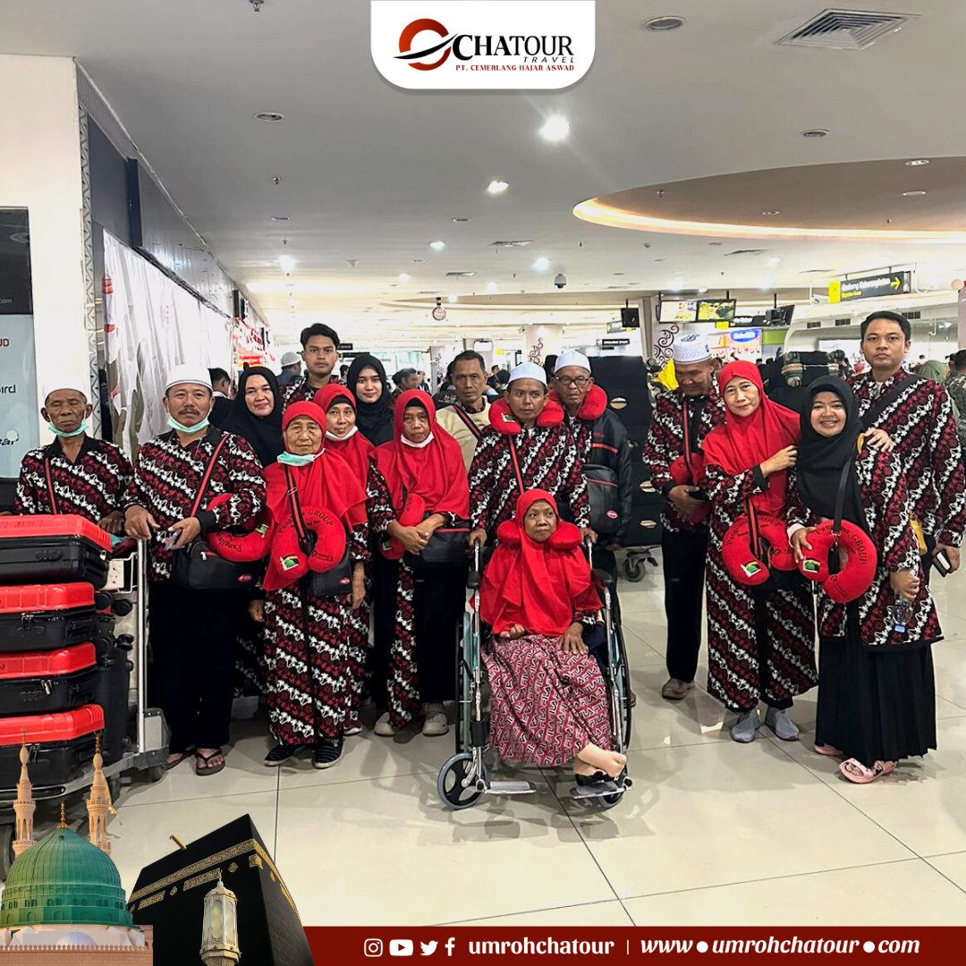 umrohchatour's tweet photo. Keberangkatan Jama'ah Umroh Chatour Travel pada Hari Kamis, 24 Agustus 2023 program 09 dan 13 Hari dengan total 161 Jama'ah by Maskapai Batik Air dan Lion Air.

#chatourtravel #chatourtravelsurabaya #CerdasHematAmanah #hajj #haji #umrah #umroh1445h #umrohamanah #umrah1445h https://t.co/bcZy6qVvTa