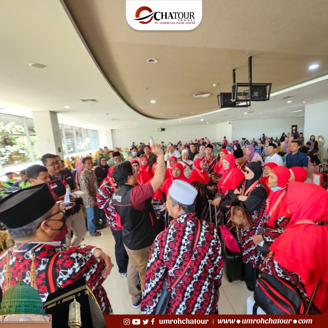 umrohchatour's tweet photo. Keberangkatan Jama'ah Umroh Chatour Travel pada Hari Kamis, 24 Agustus 2023 program 09 dan 13 Hari dengan total 161 Jama'ah by Maskapai Batik Air dan Lion Air.

#chatourtravel #chatourtravelsurabaya #CerdasHematAmanah #hajj #haji #umrah #umroh1445h #umrohamanah #umrah1445h https://t.co/bcZy6qVvTa