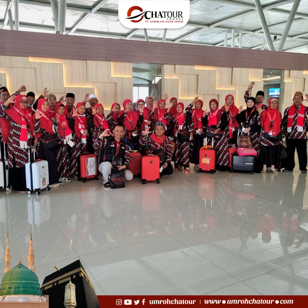 umrohchatour's tweet photo. Keberangkatan Jama'ah Umroh Chatour Travel pada Hari Kamis, 24 Agustus 2023 program 09 dan 13 Hari dengan total 161 Jama'ah by Maskapai Batik Air dan Lion Air.

#chatourtravel #chatourtravelsurabaya #CerdasHematAmanah #hajj #haji #umrah #umroh1445h #umrohamanah #umrah1445h https://t.co/bcZy6qVvTa