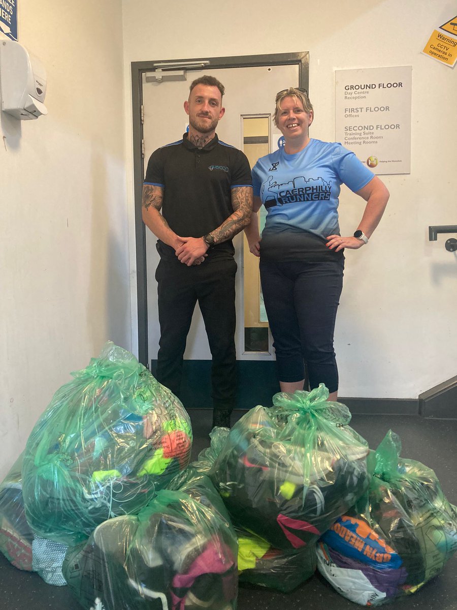 A big thank you to Amanda and <a href="/CaerphillyR/">CaerphillyRunners</a> for the donation of running clothing and trainers.  We encourage clients to take up a hobby like running to keep fit and boost their self-esteem.  #WeAreHuggard