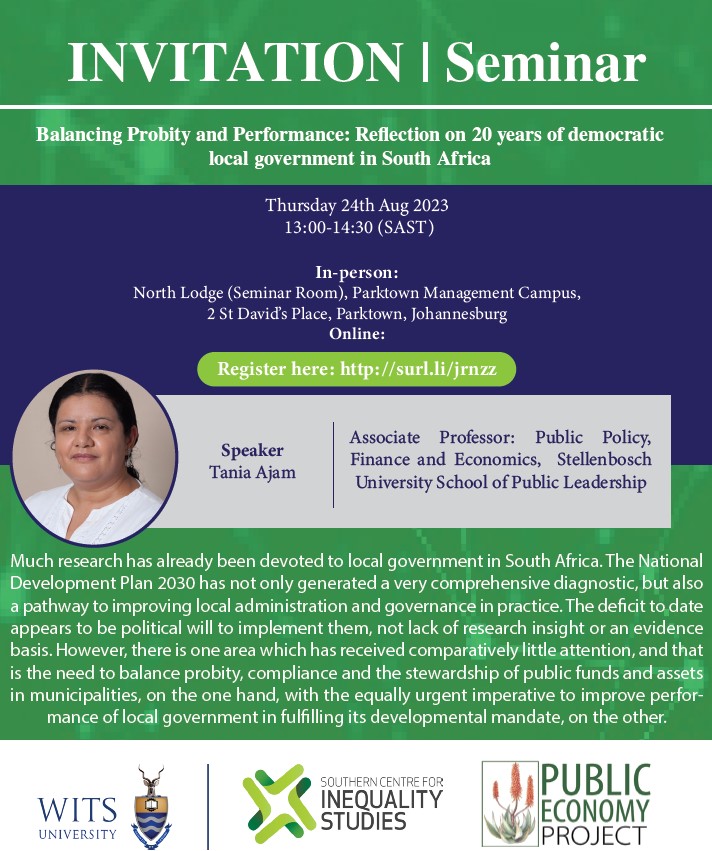 T Madonko (@thokomadonko) on Twitter photo *Reminder* Happening today <a href="/Wits_SCIS/">Southern Centre for Inequality Studies</a>
Time: 13:00 - 14:30 (SAST)
Location: SCIS Seminar Room, North Lodge, Parktown Management Campus, 2 St David’s Place, Parktown, OR Online
Click here to register - lnkd.in/dvEM5JmY *Reminder* Happening today <a href="/Wits_SCIS/">Southern Centre for Inequality Studies</a>
Time: 13:00 - 14:30 (SAST)
Location: SCIS Seminar Room, North Lodge, Parktown Management Campus, 2 St David’s Place, Parktown, OR Online
Click here to register - lnkd.in/dvEM5JmY