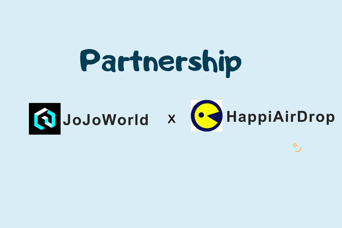 HappiAirDrop's tweet photo. 🚀Exciting news! @HappiAirDrop partners with @JoJoWorld2022 to blend on-chain lottery with AI-powered 3D exploration. The future of gaming is here. 🎮🌍 
#onchaingames https://t.co/tmEWbomk5j