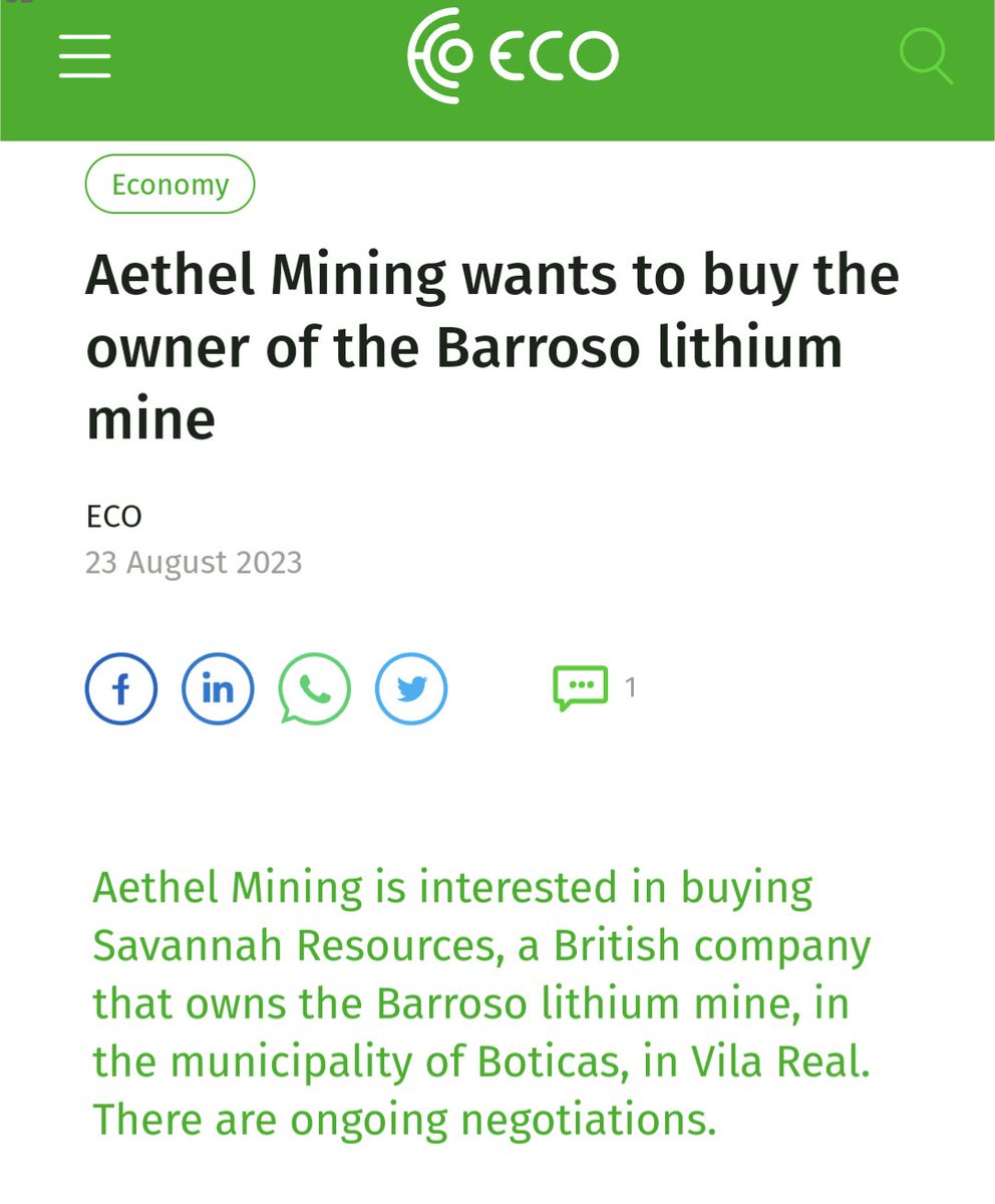 Allright... after being bombarded last night over how great $SAV.L #SAV is from @Trisseswe & today seeing buyout rumours, I finally caved in & bought some!

Yet another addition to my 'left for dead EU developers of #CriticalRawMaterials' portfolio! 💪