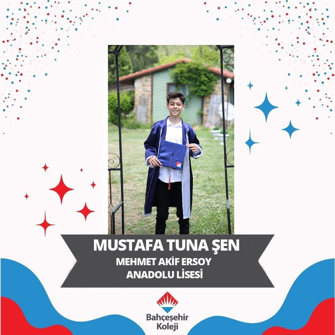 Öğrencimiz Mustafa Tuna ŞEN LGS-2023 Sınavı Türkiye Geneli tercih puanı ile Keşan Mehmet Akif Ersoy Anadolu Lisesini tercih etmiştir. Öğrencimize eğitim hayatında başarılar dileriz. #bahçeşehirkoleji #lgs2023 #kesanbahcesehirkoleji