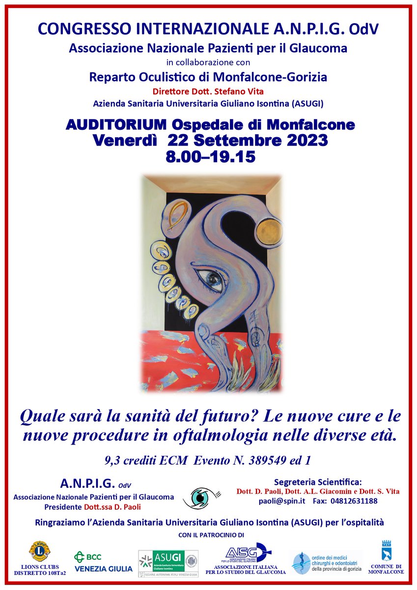 AsugiFVG's tweet photo. #corsoECM
14° Congresso Internazionale annuale ANPIG Odv
per maggiori informazioni 👉https://t.co/bCd6W378lw https://t.co/B9eDPWR0n2