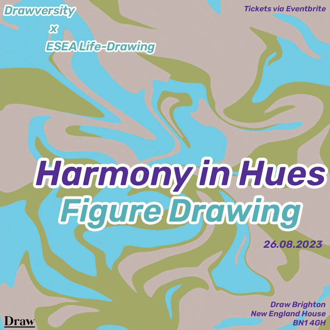 We're delighted to welcome ESEA Life Drawing to the studio for a special collaboration with Drawversity this Saturday!

In-Person Figure Drawing at the Draw Studio in Brighton, Sat 26th August 1-3pm, £12 (£9 students) draw-brighton.co.uk/timetable/even…

📷 by Marie Le Men