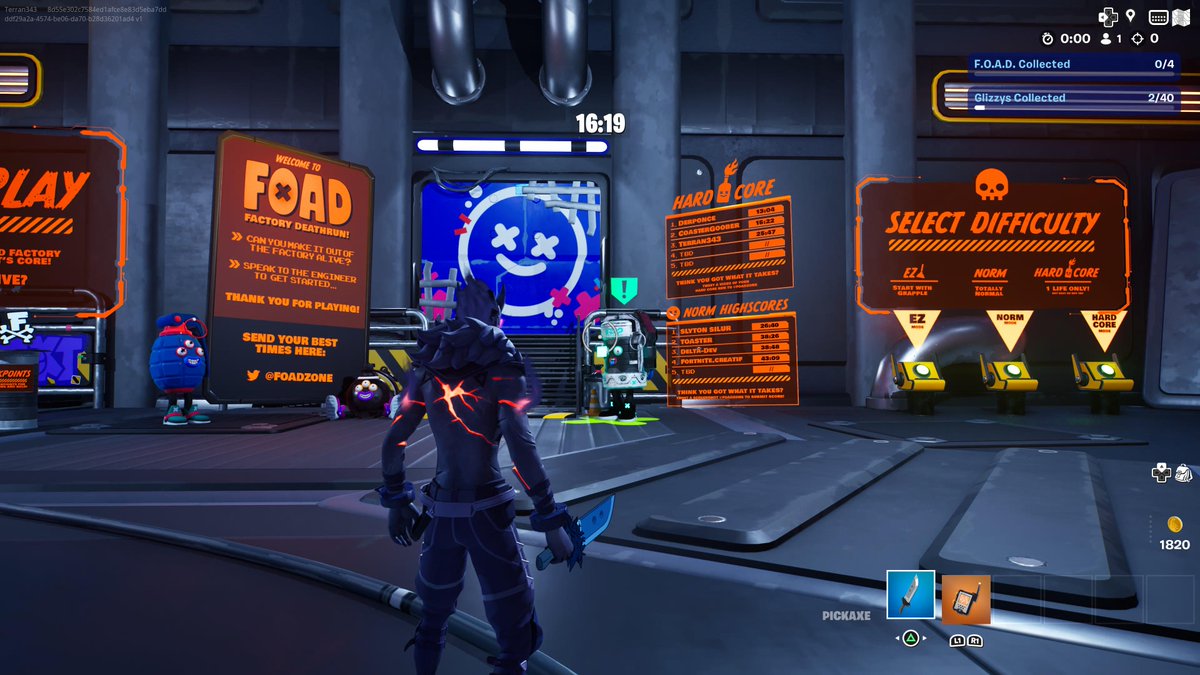 Terran343's tweet photo. Hey @scottulliman, i have no idea how @Hero_Derponce did 13 min, i did a quick normal run just to check routes and shorcuts, i died but that was just a few seconds @FoadZone #FOADChallenge #FortniteChallenge https://t.co/AWBKbVa4N4