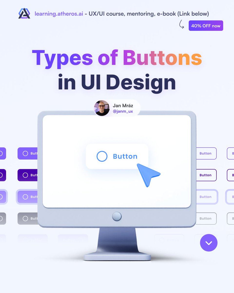 janm_uiux's tweet image. The button is key for communicating a user&apos;s interaction with an interface. Learn more about the common types of buttons in UI design. 🔥