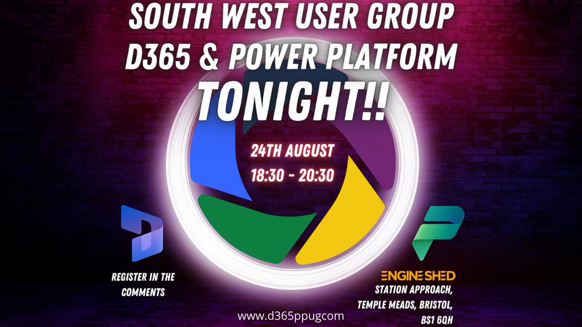 Can't wait to meet you all tonight! Looking forward to hearing from Mike and Tom with my amazing organisation team Adrian and @sumithere

meetup.com/d365ppug/event…

#dynamics365 #powerplatform #d365ug #d365ppug #msdyn365