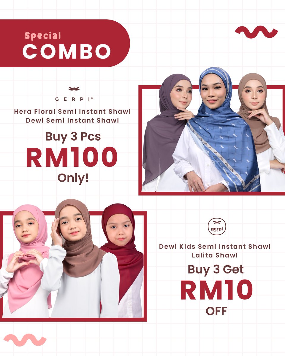 GerpiOfficial's tweet photo. Eh tak tak tak. Kita tak jual biskut ke cookies ke 😂 Btw, sekarang ni kita tengah ada promo. Beli 3pcs Dewi Kids dapat diskaun RM10 off ‼️

P/s : Promosi sah sehingga 16 September

📎 https://t.co/b4aVeOLsAE
📎 https://t.co/b4aVeOLsAE https://t.co/iHSl9uvsk4