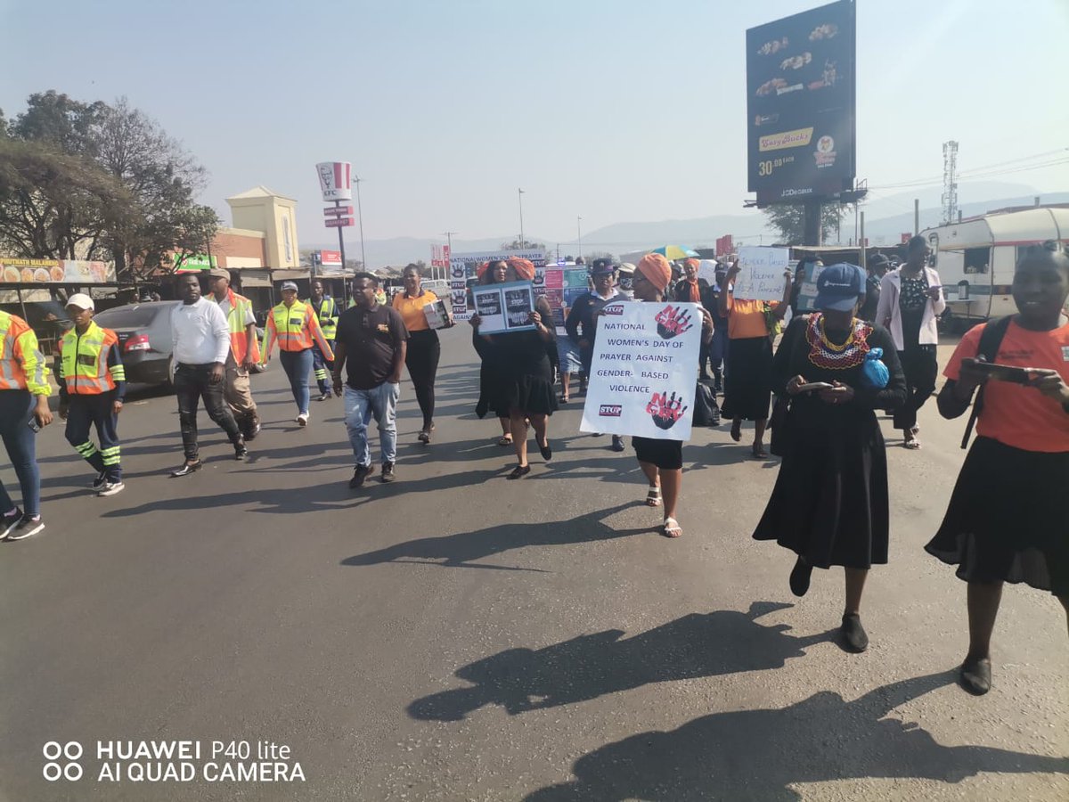 Attending National Women's Day of Prayer Against GBV at Lebowakgomo in collaboration with Mathabatha SAPS, Lepelle-Nkumpi Municipality🌈 🏳️‍🌈