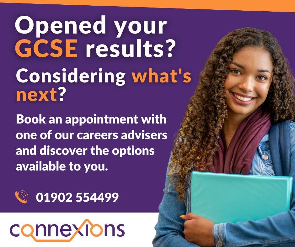 🤞 Good luck to all those receiving GCSE results today!

➡️ If you’re unsure about what's next, our careers advisors will help point you in the right direction!

#GCSEResults