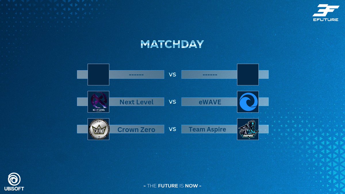 Week 4 will come to an end with only 2 Games today! 

🎙️ @stuckii2410 <a href="/ExiiaR6S/">Exiia</a> 
📹 <a href="/AllmightyRyujin/">MightyRyujin</a> 

Starting @ 20.00CEST today!

<a href="/NextLvl_eSports/">Next Level eSports</a> vs <a href="/ewaveesports/">EWAVE ESPORTS🌊</a> 
<a href="/CrownZero_CwZ/">Crown Zero 👑</a> vs <a href="/TeamAspire_R6/">Team Aspire</a> 

Live today ⬇️⬇️⬇️⬇️⬇️
Twitch.tv/Stuckii_gaming