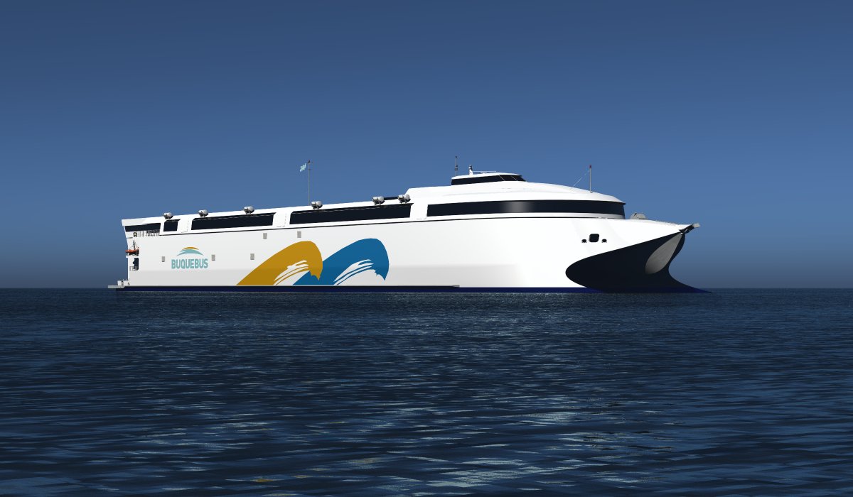 wartsilacorp's tweet photo. #HotOffThePress – We will power the biggest battery #ElectricShip ever built with our electric propulsion system &amp; #waterjets. 

The vessel is a new ferry being built by @Incat_Tasmania &amp; will be the largest ever vessel of its type.

👉 https://t.co/rxlDCBEgK3 | #decarbonisation https://t.co/WdYFfvUgCy