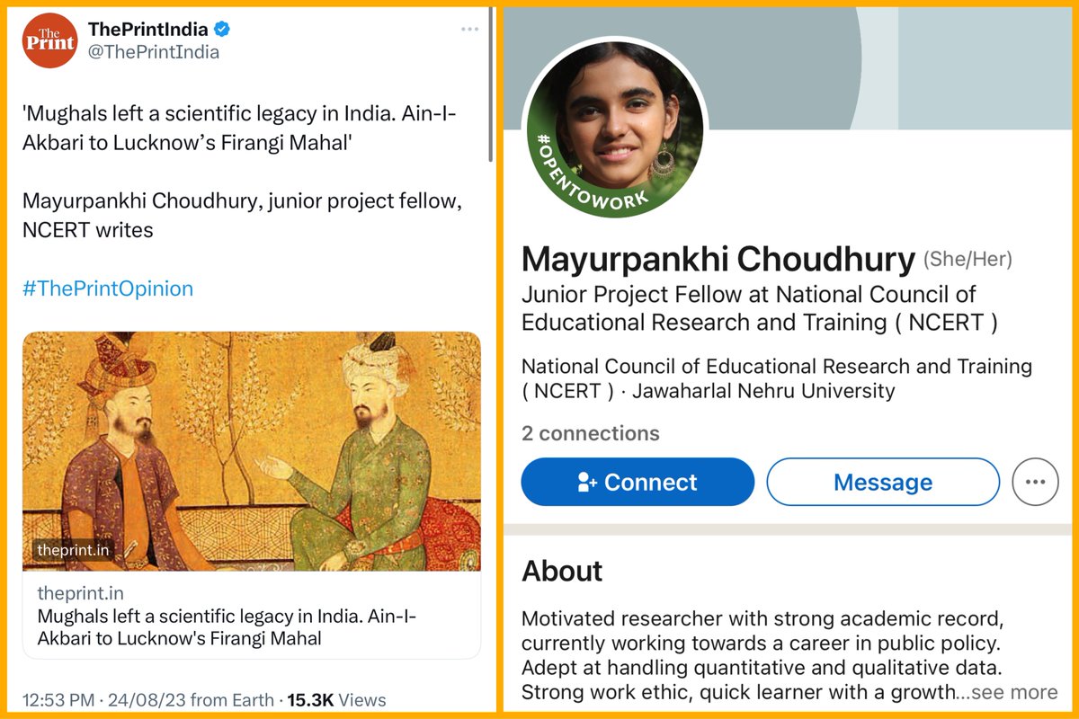 erbmjha's tweet photo. She is currently employed as a Junior Project Fellow at the National Council of Educational Research and Training (NCERT).

How did she got there @ncert?

Can we get the details regarding the process through which she obtained this fellowship? https://t.co/F9hcO15mbJ