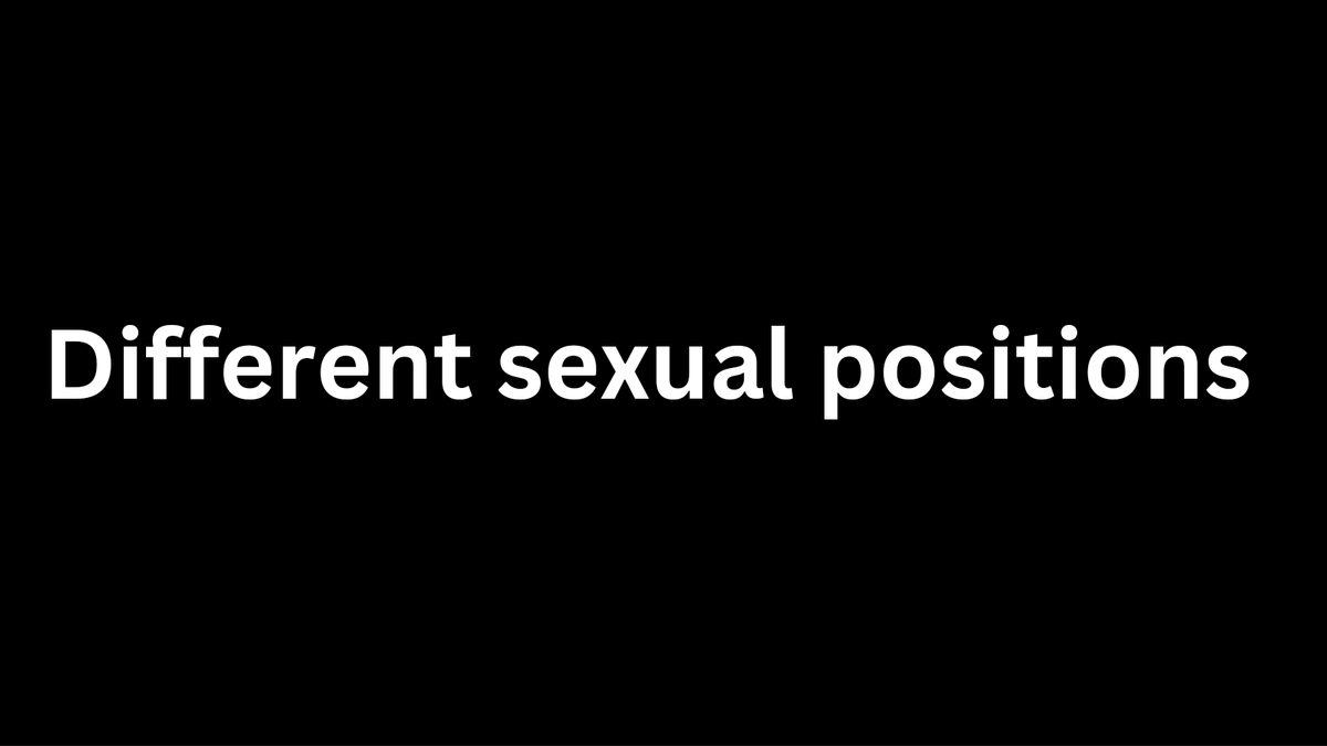 Intercourse Positions With Pictures