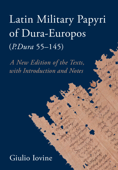 Latin Military Papyri of Dura-Europos (P.Dura 55–145) by Giulio Iovine
New edition and translation of the Latin texts on papyrus from Dura-Europos, a Roman outpost in ancient Iraq.
📷 ow.ly/Irpa50PpGfI