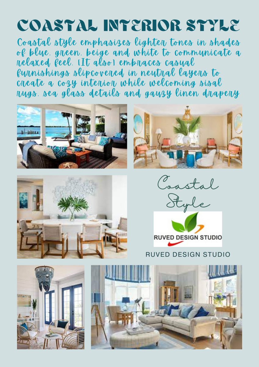 Embrace the Serenity of Coastal Interior Style with RuVed Interior Design Studio 📷📷 Let the Ocean Breeze Inspire Your Space!
#CoastalInteriorStyle #OceanInspiredDecor #SerenityoftheSeaside #BeachyVibes #CoastalLiving #SeasideElegance #CoastalDesign #BeachHouseDecor #BeachHome