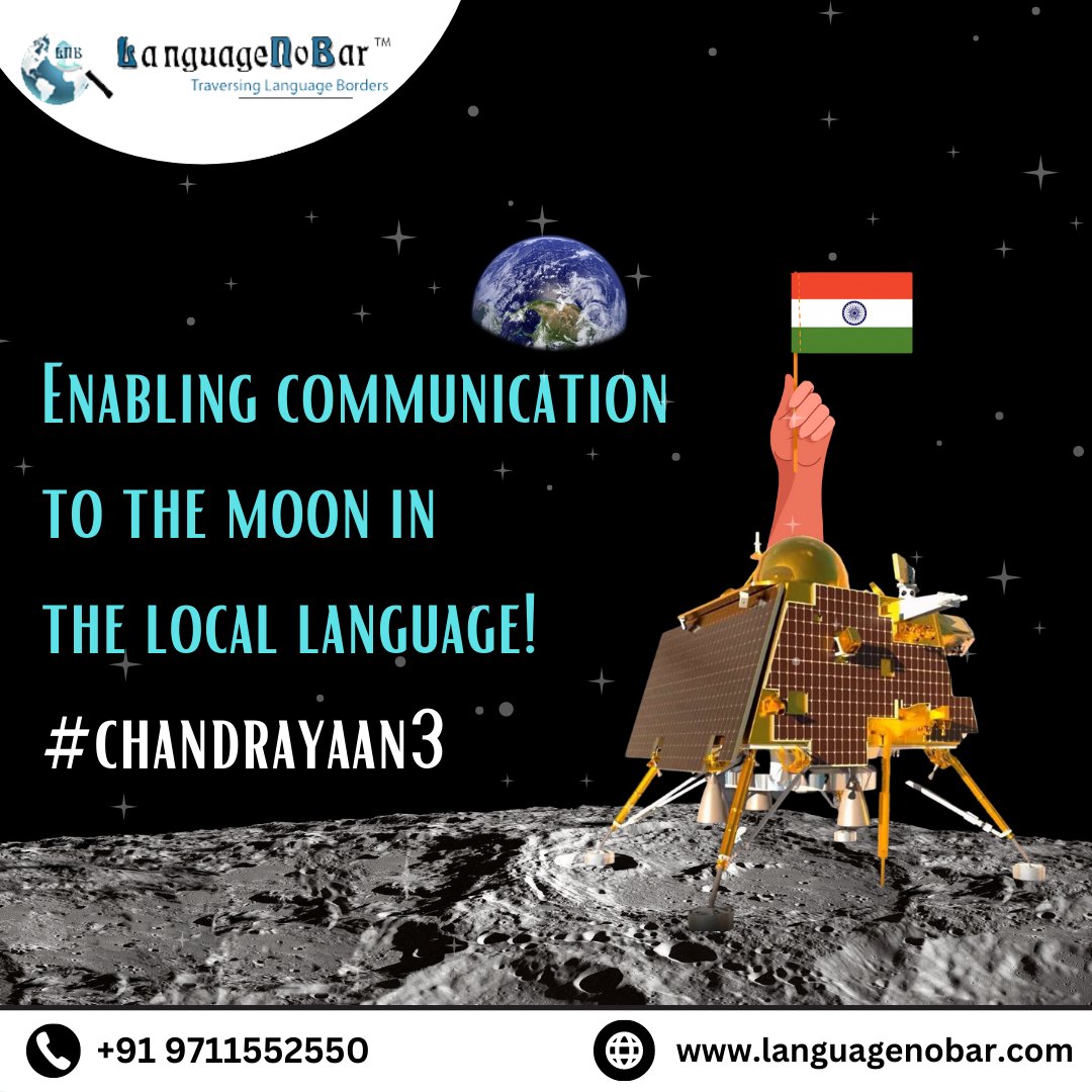 LanguageNoBar's tweet photo. Truly, a proud moment! If moon has its own language, we surely would soon be localising in it!
#languageNoBar #isro #Chandrayaan3Success #Chandrayaan3Landing #Chandrayaan_3 #SouthPole https://t.co/wynIWkp1do