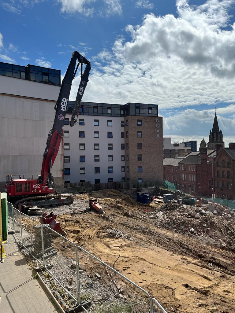 It was a pleasure to see the progress on our Talbot Street project here in #Nottingham yesterday. HCD are nearing the end of their work in preparation for a start on site early next month. Watch this space! #architect #construction #demolition #studentaccommodation @MCLGroupPLC