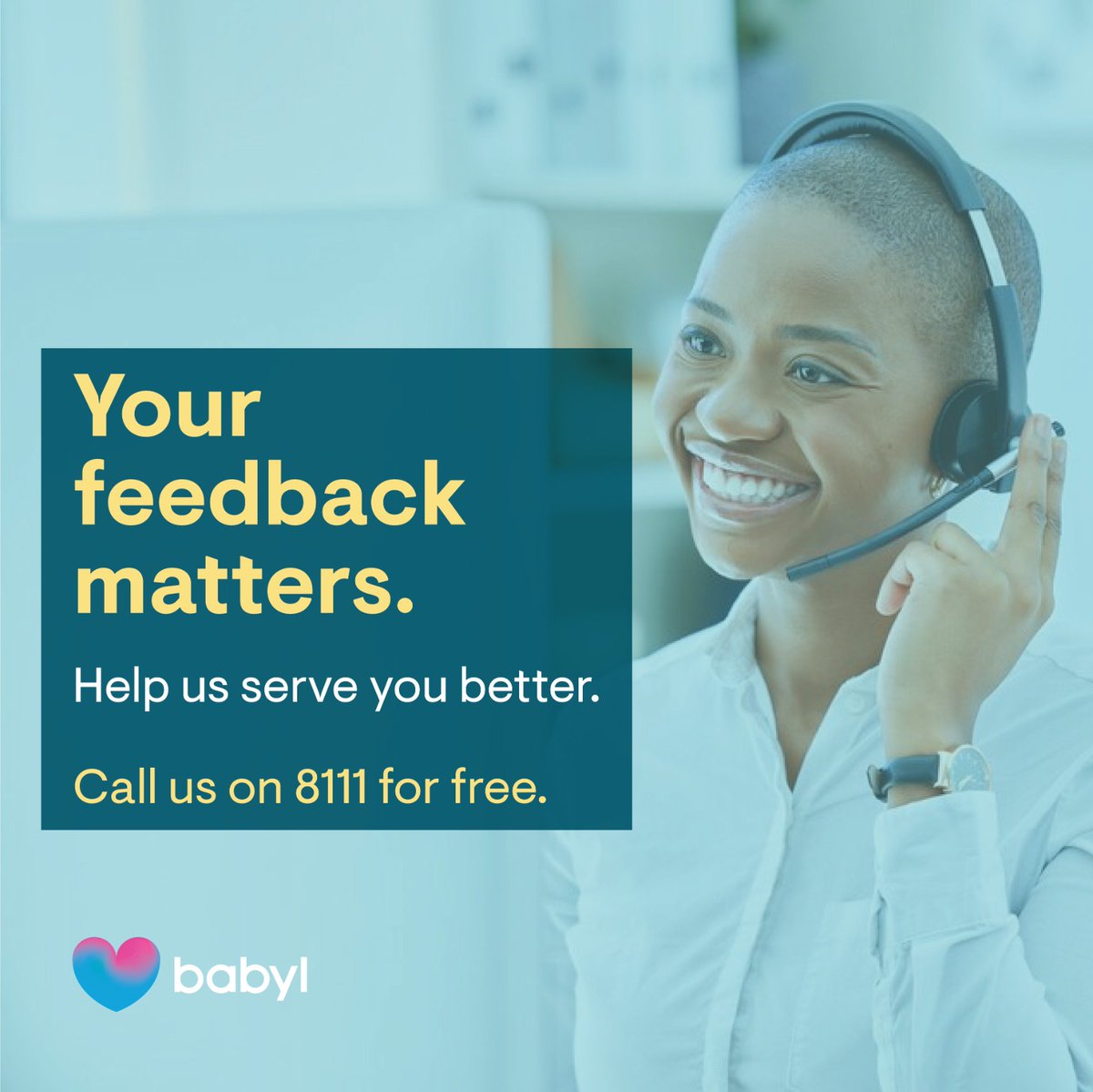 Need to understand more about Babyl and what we treat? Have questions about your prescription? We are eager to hear your feedback. Call our call center for free and help us serve you better! #Babylcares #RwOT