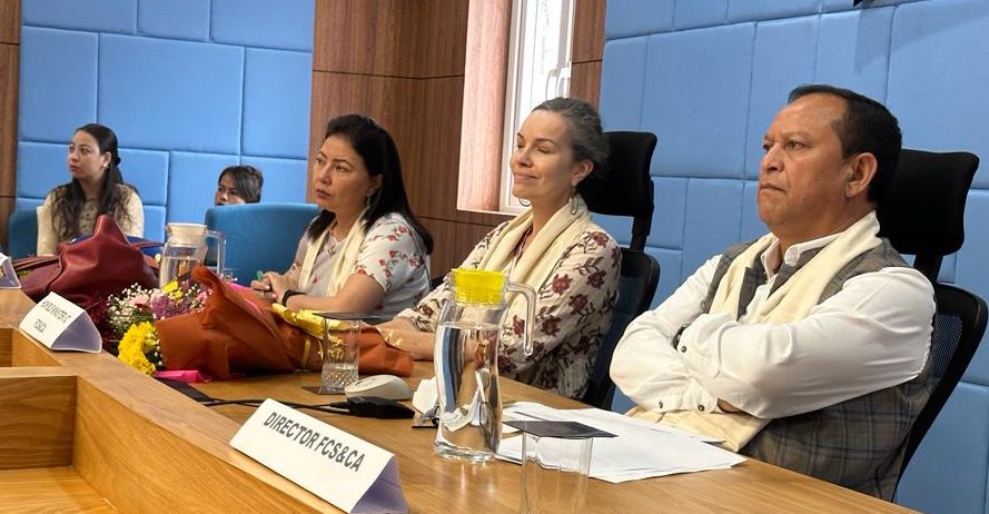 UNWFP_India's tweet photo. A Management Information System Dashboard for retail prices was inaugurated in Meghalaya by Comingone Ymbon, Minister In-charge @FCSCA_Meg, in the presence of @Elisabeth_WFP &amp; Shri Pravin Bakshi, Commissioner Secretary @MeghalayaGov
@PiyushGoyalOffc @fooddeptgoi @DiprMeghalaya https://t.co/RwY0bMsdNE