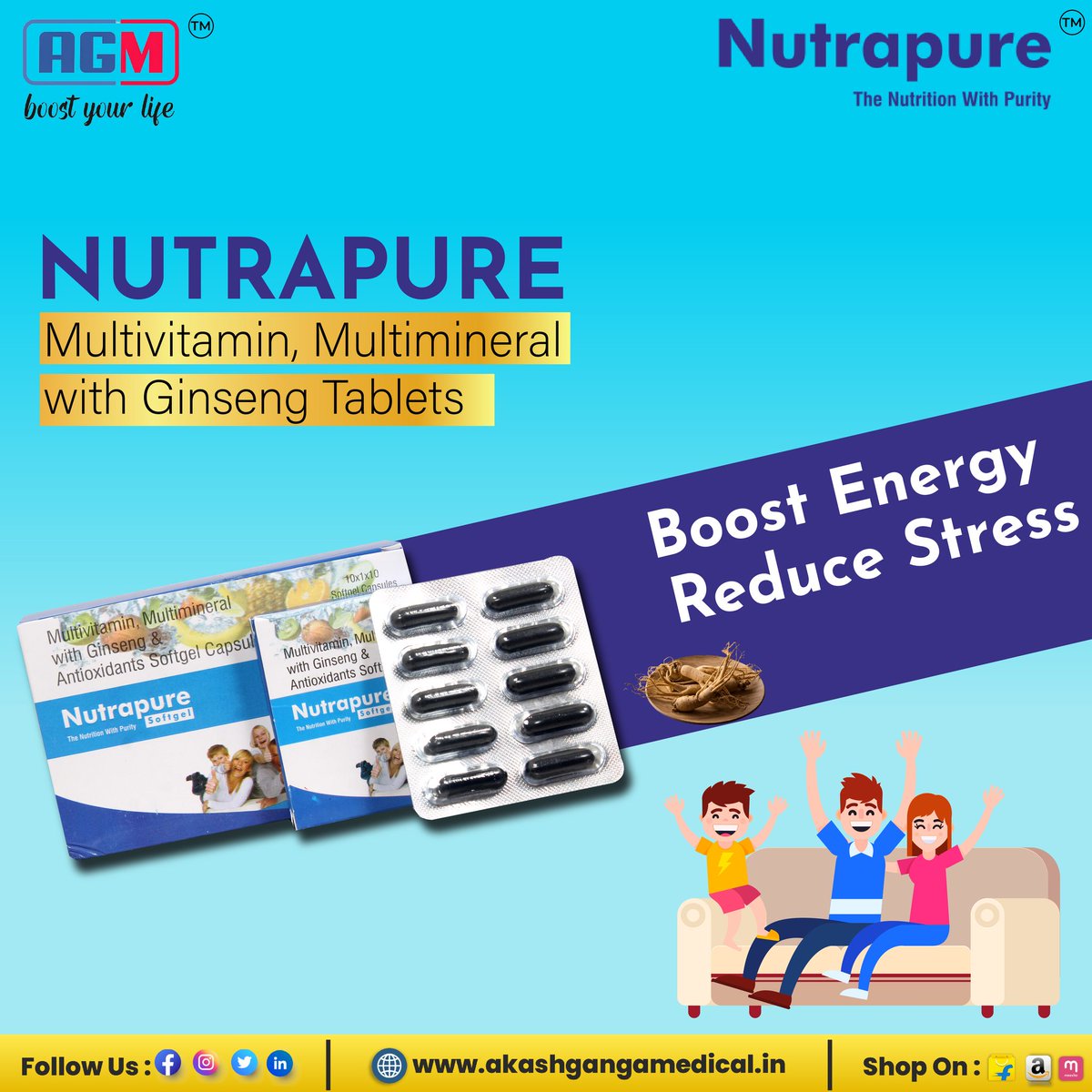 NUTRAPURE2's tweet photo. Ginseng helps in Boost Energy, Reduce stress.

📍 Location : Varanasi
✅ Follow us : @agm_nutrapure @akashgangamedical

💊Nutrapure Multivitamin Capsule &amp; Syrup.
.
.

#protein #nutrition #fitness #lycopene #ginseng #nutrapure #proteinpowder #akashgangamedical #multivitamin https://t.co/JYctJJu8WG