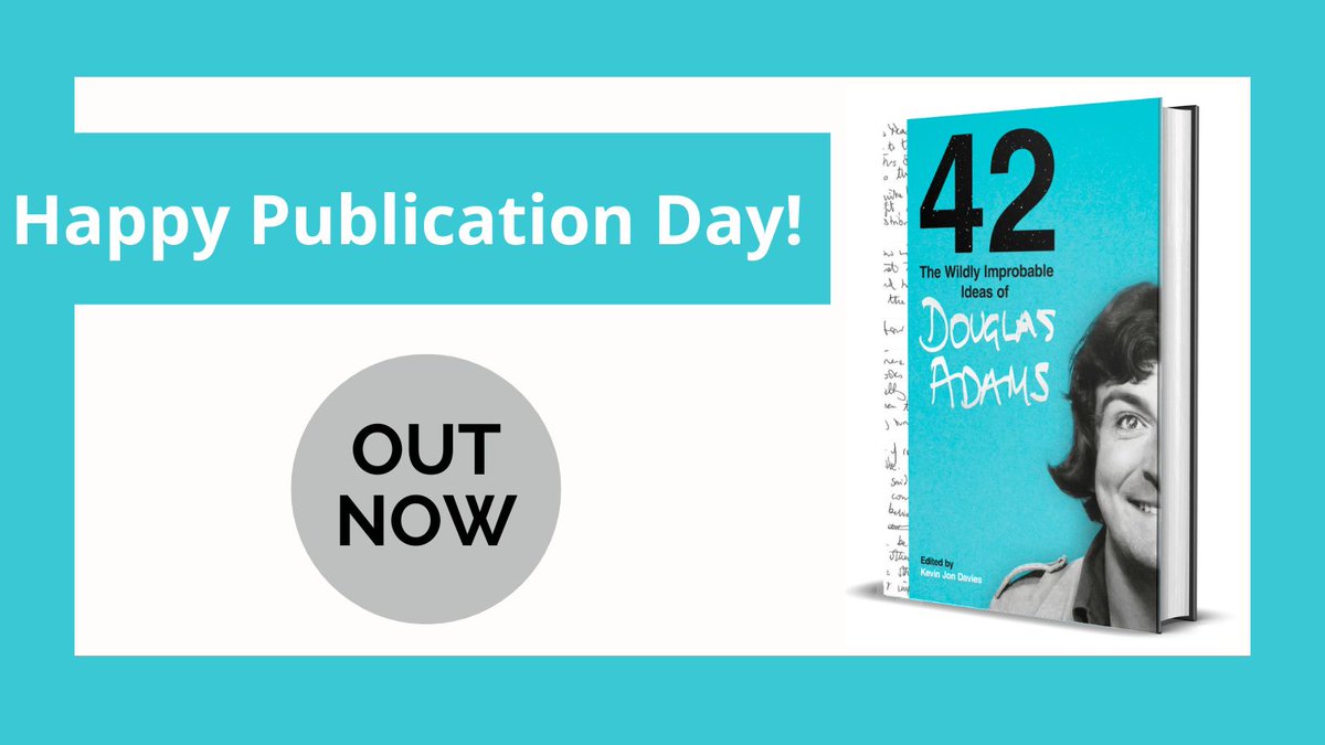 Today we're celebrating the publication of the fantastic new book '42: The Wildly Improbable Ideas of Douglas Adams', edited by <a href="/kevinjondavies/">𝕂𝕖𝕧𝕚𝕟 𝕁𝕠𝕟 𝔻𝕒𝕧𝕚𝕖𝕤</a> (published by @unbounders). 🚀