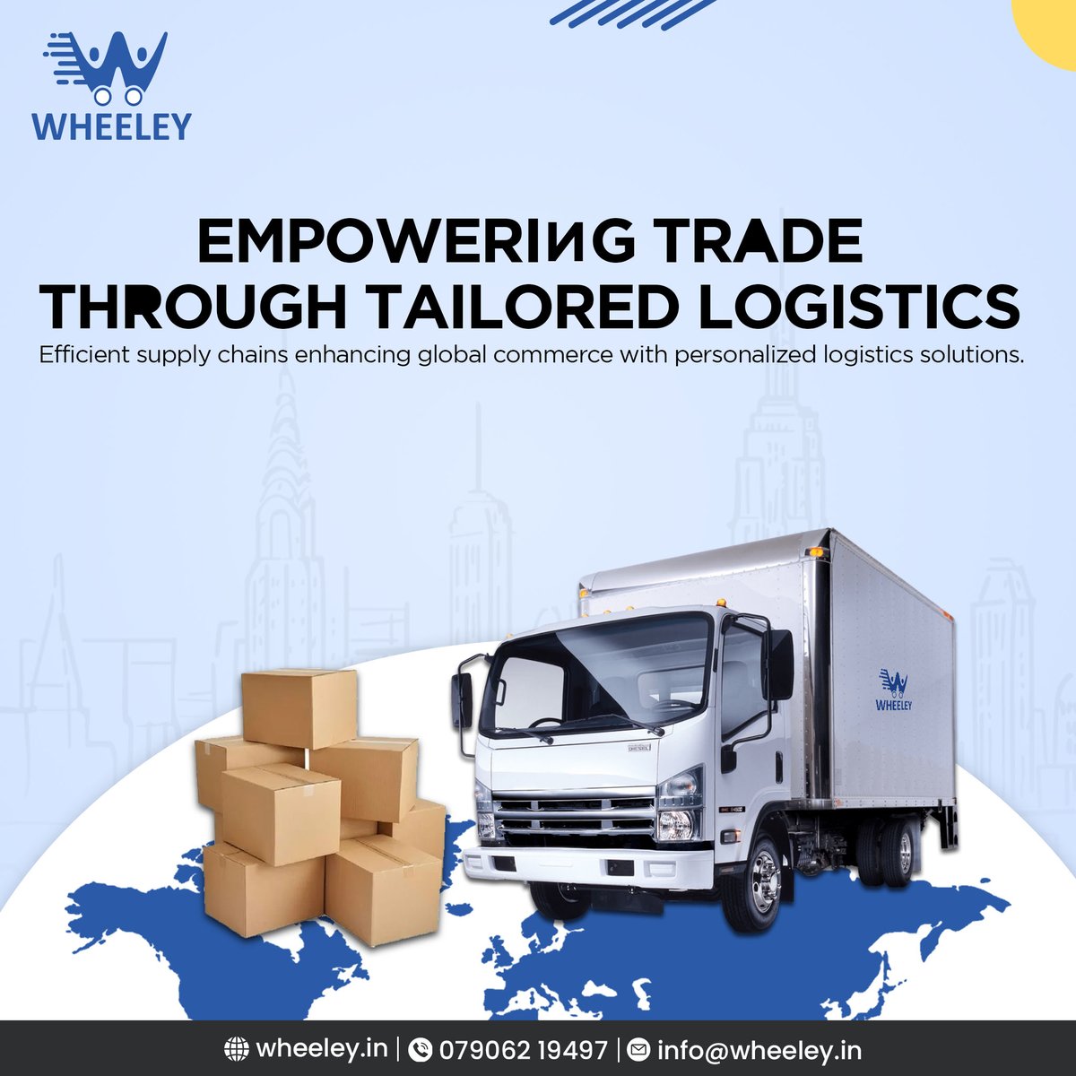 🚚Unleash Trade Potential! 🌏Elevate commerce with personalized logistics solutions.✨🚀

Visit us: wheeley.in
Contact us: 07906219497

#EmpowerTrade #TailoredLogistics #LogisticsBoostingTrade #LogisticsEmpowerTrade