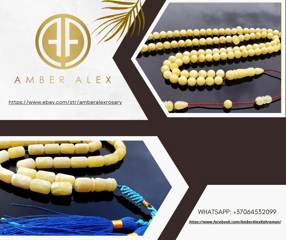AMBERALEXSTORE's tweet photo. Exciting news on our eBay store: The prices for beautiful rosaries have dropped. Explore an exquisite range of rosaries...
https://t.co/5YJuJrG6L9
#islamic #amberislamicrosaries #amberrosaries #prayerbeads #muslimbeads #misbaha #islamicgifts #prayerritual https://t.co/5KktDW8NM9