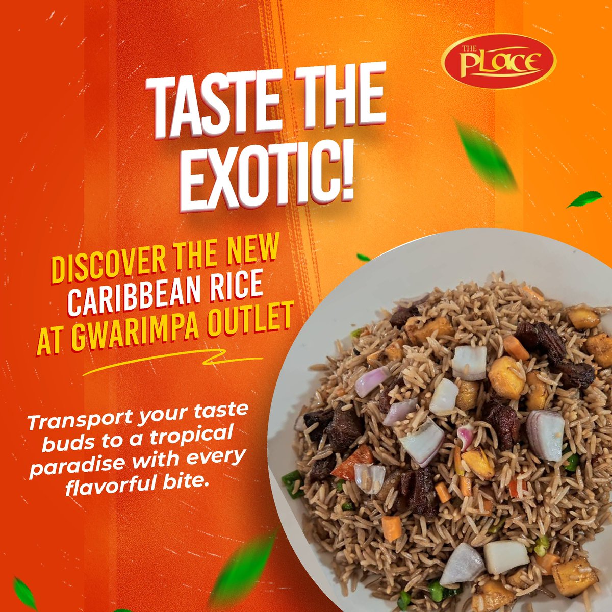Indulge in the exotic flavors of our all-new Caribbean Rice! 🌴🍚

Visit our Gwarimpa outlet and treat your taste buds to a journey through tropical paradise with each delectable bite. 

#CaribbeanCuisine #TasteTheExotic #FoodAdventure #FlavorfulBites #GwarimpaEats #theplace