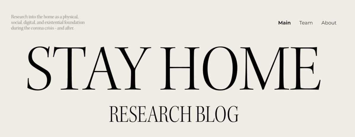 We are happy to present the publications of our conference ‘STAY HOME: New Perspectives on the Home’ in the form of research blog posts. The six blog posts investigate different aspects of home from a variety of disciplinary perspectives. Read them here: stayhome.hypotheses.org