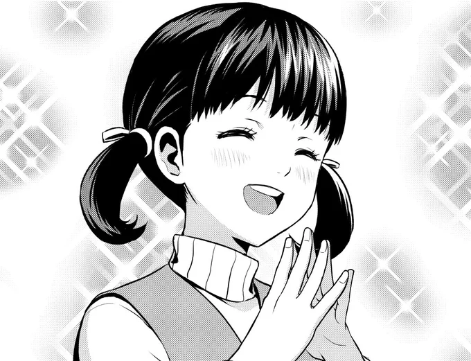 ネーム休憩中に同人誌のデータを久々に見返してたけど、この菜々子はかわいく描けた気がする🌈