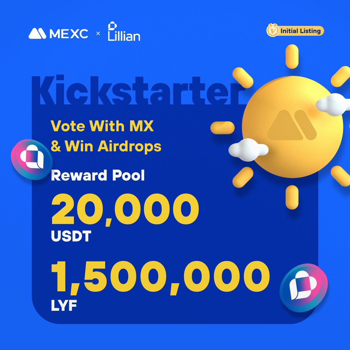 .<a href="/LillianFinance/">Lillian</a>, who is developing the first HIPPA compliant medical blockchain and dApps, is coming to #MEXCKickstarter 🚀

💰Vote with $MX to share 20,000 $USDT + 1,500,000 $LYF airdrops
📈 $LYF/USDT trading: 10:00 Aug 25 (UTC)

Details: mexc.com/en-US/support/…