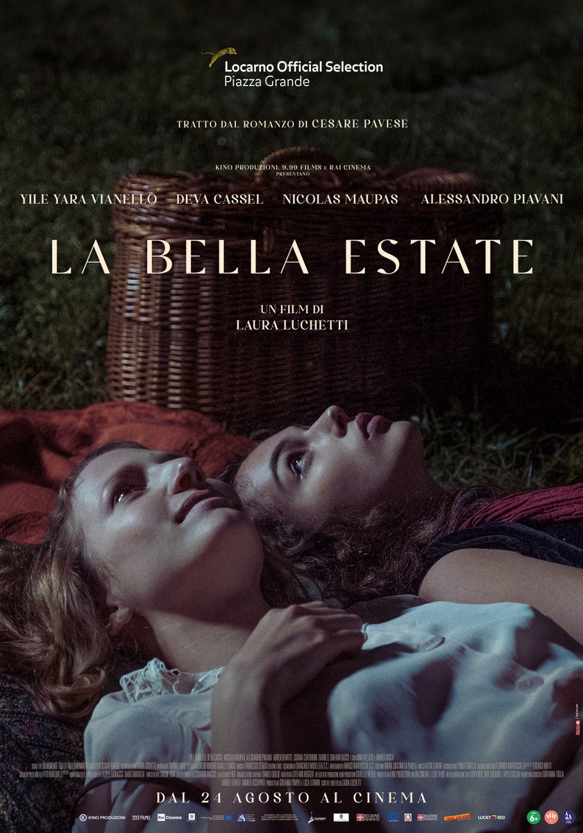 Da oggi nelle sale #LaBellaEstate, il film di #LauraLuchetti ispirato all'omonimo romanzo di #CesarePavese. Nel cast #YileYaraVianello (Ginia), #DevaCassel (Amelia), #NicolasMaupas (Severino) e #AlessandroPiavani (Guido). 👉Trova la sala: luckyred.it/labellaestate-…