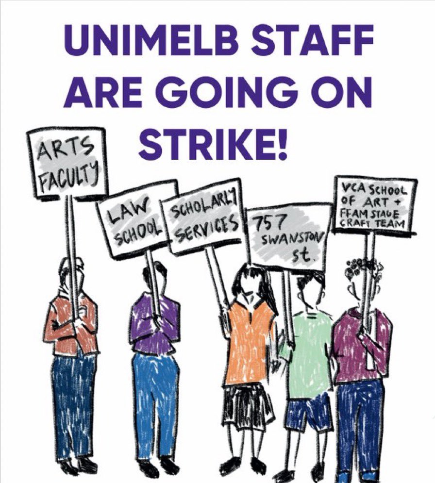 Many of us at UniMelb are going on an !!! unprecedented !!! week-long strike next week, over stalled enterprise agreement negotiations. If you want to follow the action go to <a href="/NTEUUniMelb/">NTEU UniMelb Branch</a> on here, and use #UniMelbStrikes to show support