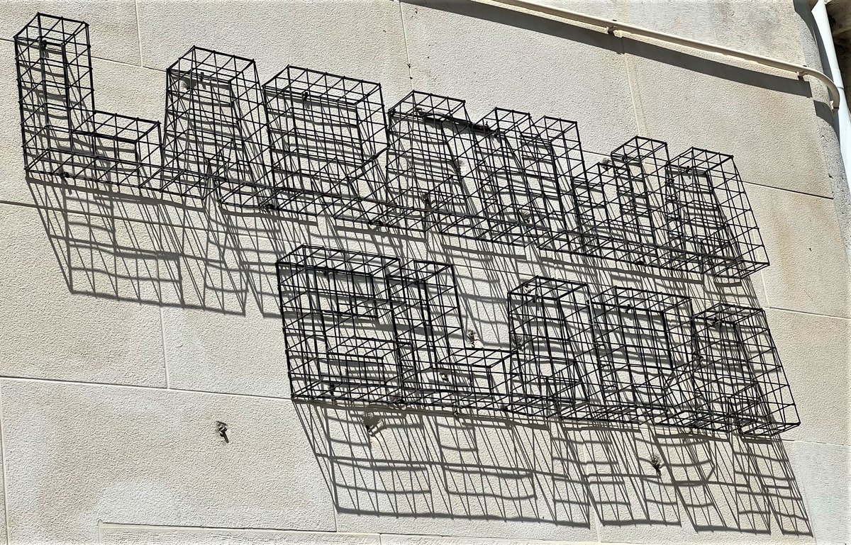 @typographydaily Reminds me of this 3D wire shop sign spotted in Sesimbra, Portugal - love the shadows #alphabet #type #BrightIdeas #typography
